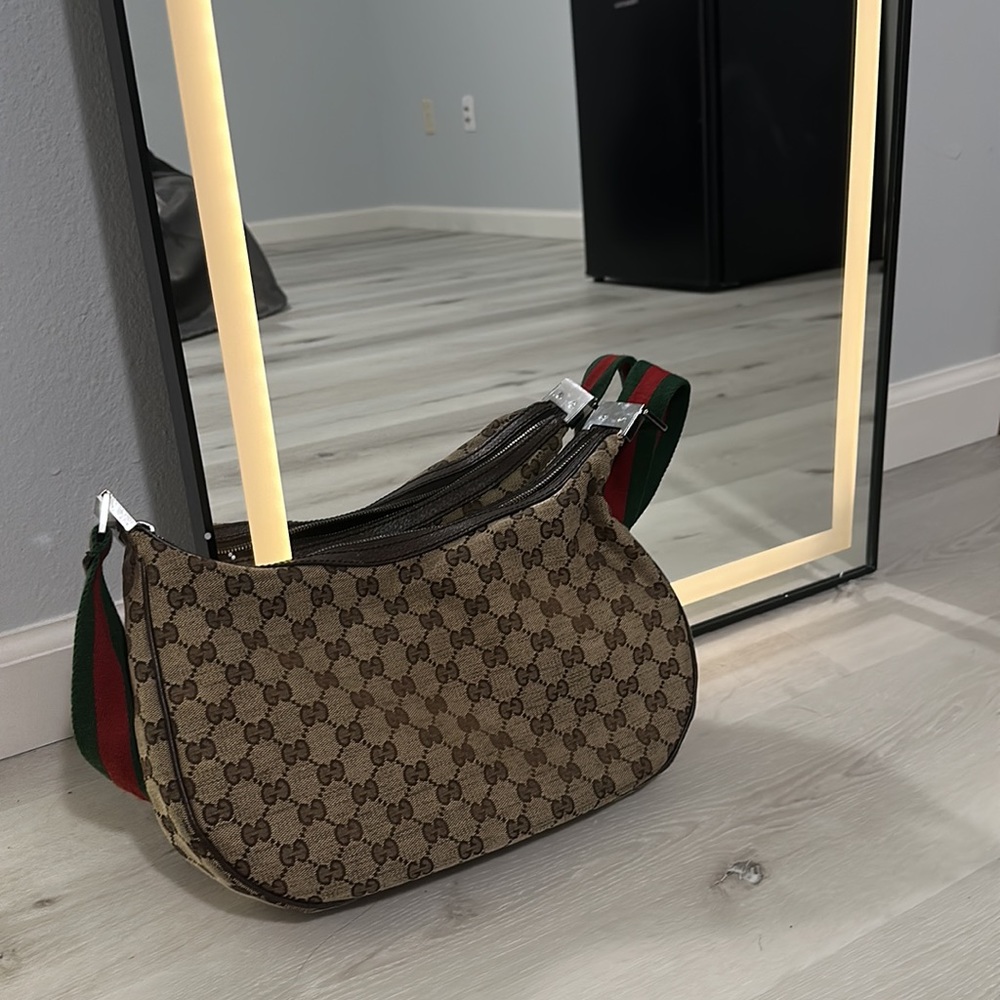 Gucci canvas black shoulder bag - Picture 2 of 5